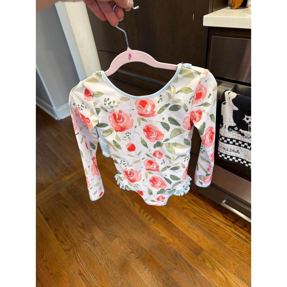 SweetHoney Toddler Floral Leotard swimsuit girls 6